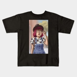 Hipster girl Kids T-Shirt